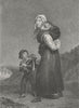 MILITARIA. The Soldier's Widow c1830 antique vintage print picture