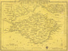 IOW. Isle of Wight c1840 old antique vintage map plan chart