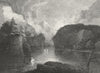 MOUNTAINS. Morning among the hills c1820 old antique vintage print picture