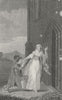 ROMANCE. marriage not prevented c1790 old antique vintage print picture