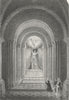LEICS. Mausoleum Belvoir Castle c1840 old antique vintage print picture