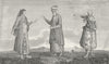 PORTRAITS. Lady of Indostan; Great Mogul; Persian 1790 old antique print