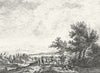 LANDSCAPES. Travellers horses town c1800 old antique vintage print picture