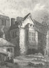GLOS. The Vicarage Woodchester c1820 old antique vintage print picture