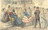 SOCIETY. Sir Thomas Trout & Bloomer c1830 old antique vintage print picture