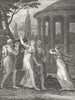 PRETTY LADIES. Glycere. le savez, dieux, cœur sincère c1800 old antique print