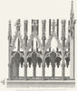 EXETER CATHEDRAL. Kendall restoration print c1830 old antique picture