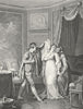 ARTISTS. Otez voile, dit vieille Candide c1800 old antique print picture