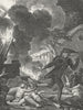 TOWNS. Candide senfuit plus vite un autre village c1800 old antique print