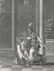 JAPAN. Eh bien Je tombe aux pieds de maitre sévere c1800 old antique print