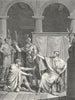 FAMILY. Proculus…à mort l'on mene mon fils c1800 old antique print picture