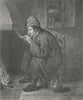 PORTRAITS. The smoker 1825 old antique vintage print picture