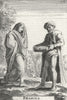 INDIA. Brahmins 1683 old antique vintage print picture