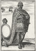 ETHIOPIA. Emperor of Abysinnia 1683 old antique vintage print picture