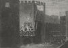 LONDON. Courtenay's escape Tower c1845 old antique vintage print picture