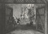 ROGUES. Elizabeth brought prisoner to Tower c1845 old antique print picture
