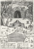 FRANCE. Grotte grotto de of Ruel Planimetrie 1702 old antique print picture