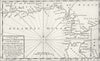 GIBRALTAR. Chart of Straits, Spain & Portugal 1759 old antique map plan