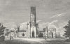 WILTS. Fonthill Abbey 1825 old antique vintage print picture