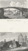 LINCS. Iron bridge, river Wear; Triangular, Crowland 1825 old antique print