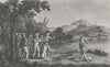 MILITARIA. Cruelty Lolonois Spanish Prisoners c1800 old antique print picture