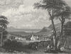 GERMANY. Dorf Beek Elterberg. Wolff 1844 old antique vintage print picture