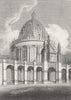 OXFORD. Radcliffe Library from all souls. CHALMERS 1810 old antique print