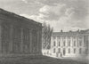 OXFORD. Peckwater Sq. CHALMERS 1810 old antique vintage print picture