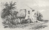 FRANCE. A Chevreuse(Seine et Oise) c1840 old antique vintage print picture
