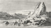 EGYPT. Sculptured granite Rock, Philae c1790 old antique vintage print picture
