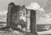 NOTTS. Newark Castle, Nottinghamshire 1809 old antique vintage print picture