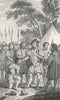 MILITARIA. Iden Kneel down, rise up knight c1790 old antique print picture