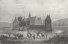 FRANCE. Chateau de Venevelles, Heabitation Comtes c1840 old antique print