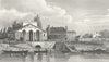 PARIS. Barriere de la Cunette c1840 old antique vintage print picture