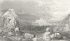 SCOTLAND. Melrose Abbey Quarry c1830 old antique vintage print picture