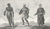 TRIBAL. Australia Aborigine; Tartar; Chinese c1790 old antique print picture
