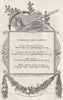 DECORATIVE. Echelles Des Cartes c1800 old antique vintage print picture
