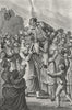 WALES. Easter Monday games c1840 old antique vintage print picture