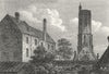 NORFOLK. Grey Friars Monastry, Kings Lynn Regis 1808 old antique print picture