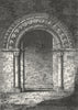 SUSSEX. Saxon-door Chichester, Sussex 1808 old antique vintage print picture