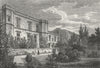 OXON. Christ's Church College, Oxford 1808 old antique vintage print picture
