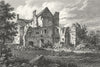 OXON. Holton House, Oxfordshire 1808 old antique vintage print picture