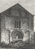 OXON. Ifley Church, Oxfordshire 1808 old antique vintage print picture