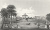 FRANCE. Chateau D'Eau c1840 old antique vintage print picture