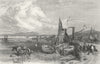 SCOTLAND. Annan & Solway Firth c1835 old antique vintage print picture