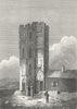 SCOTLAND. Portobello Tower 1805 old antique vintage print picture