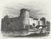 FRANCE. Chateau De La Galissonniere c1835 old antique vintage print picture