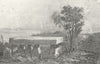 FRANCE. Druid monument Loch-Maria-Ker c1835 old antique vintage print picture