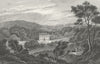 STAFFS. Bellamour House 1830 old antique vintage print picture