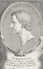ROME. Tiberius c1780 old antique vintage print picture